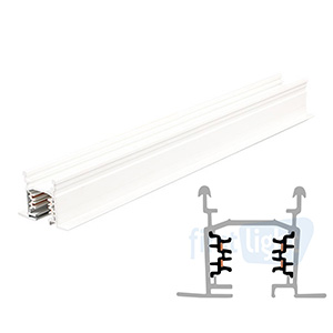 Eutrac 3 phase track recessed white